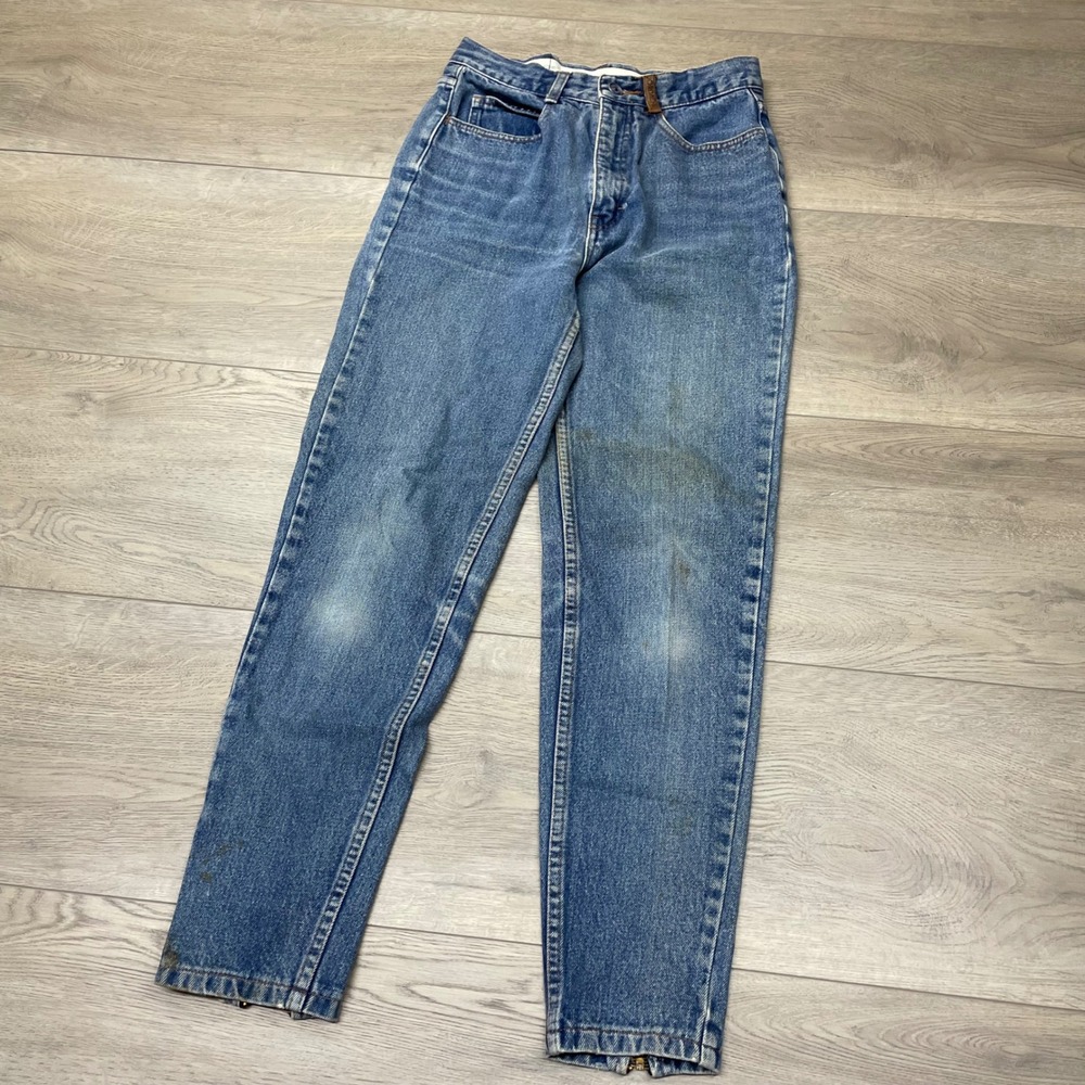 Jordache Jeans 9 Blue Vintage High Rise Straight Leg Denim 7635 READ FAIR
